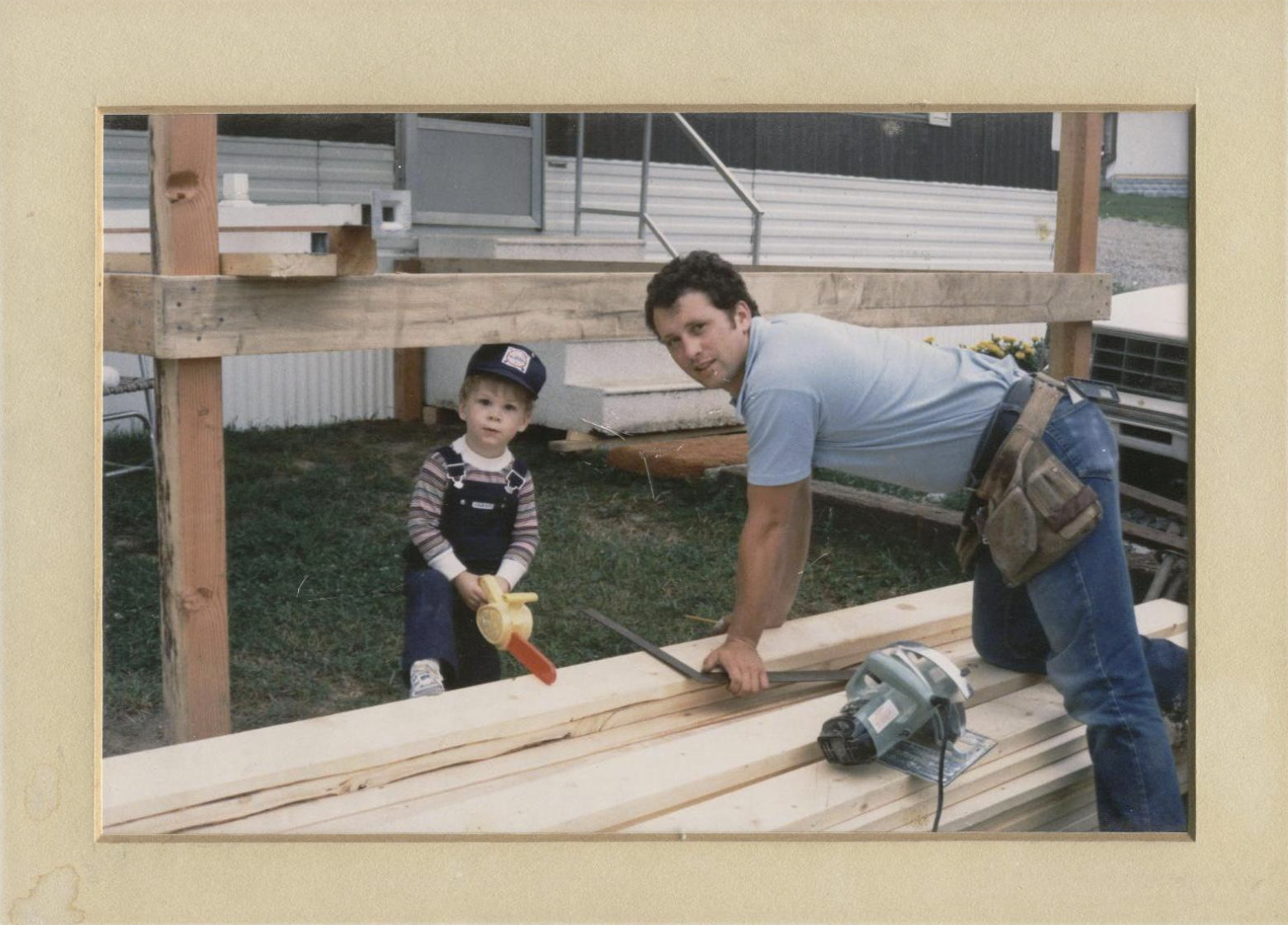 Family construction photo representing Brodecco’s roots in craftsmanship and building